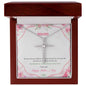 CZ Cross Necklace For Mom