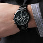 Customized Black Chronograph Watch For Dad