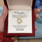 Forever Love Necklace For Daughter with On Demand Message Card