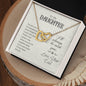 Interlocking Hearts Necklace For Daughter (Yellow & White Gold Variants)