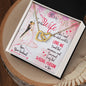 Interlocking Hearts Necklace For Wife (Yellow & White Gold Variants)
