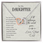 Interlocking Hearts Necklace For Daughter (Yellow & White Gold Variants)
