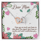 Interlocking Hearts Necklace For Mom (Yellow & White Gold Variants)