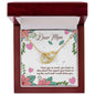 Interlocking Hearts Necklace For Mom (Yellow & White Gold Variants)