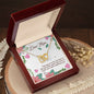 Interlocking Hearts Necklace For Mom (Yellow & White Gold Variants)