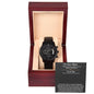 Black Chronograph Watch For Husband+ MC (NO ENGRAVING)