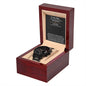 Black Chronograph Watch For Husband+ MC (NO ENGRAVING)