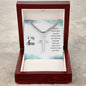 Artisan Cross Necklace For Son on Cuban Chain w/ MC