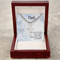 Artisan Cross Necklace For Dad on Cuban Chain w/ MC