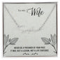Signature Name Necklace For Wife (With MC)