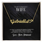 Name Necklace For Wife + Heart Character (w/MC)
