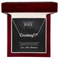 Name Necklace For Wife + Heart Character (w/MC)