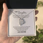 Forever Love Necklace For Daughter with On Demand Message Card