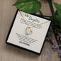 Forever Love Necklace For Daughter with On Demand Message Card